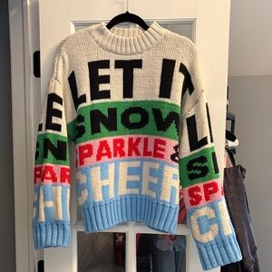 Colorful 'Let It Snow' Sweater